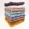 Couverture Crochet tricoté à la main, tapis souple, couverture de photographie pour bébé et nouveau-né, remplissage de panier en laine, toile de fond épaisse ► Photo 2/6