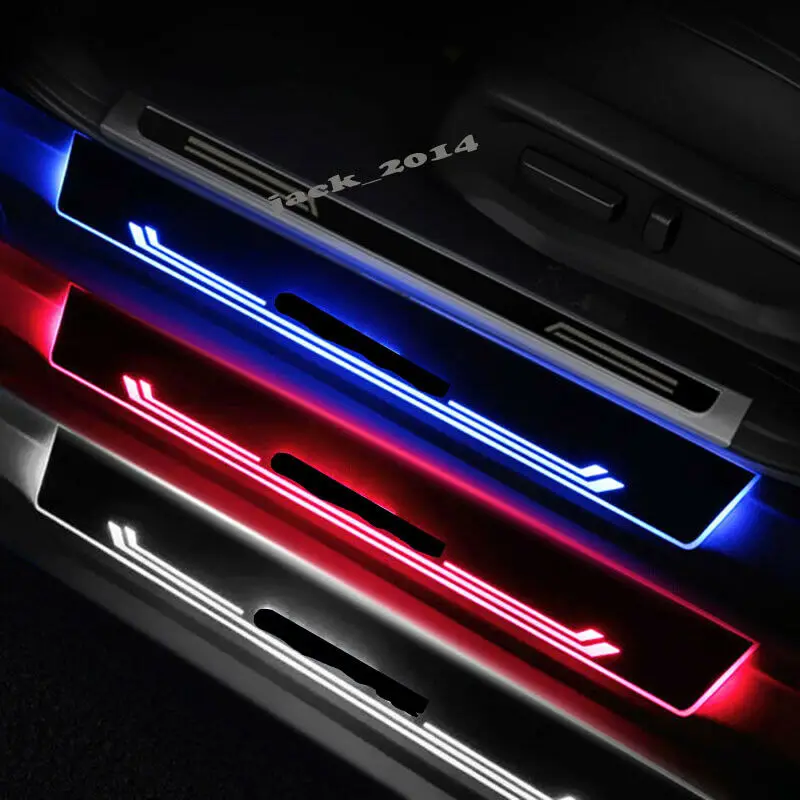 LED Door Sill Scuff Plate Guard Door Entry Pad for Honda Civic 10th