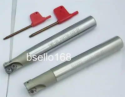 

2pcs 20mm indexable end mill EMR20-5R 20x150l&BAP20x150L + 4pcs carbide insert
