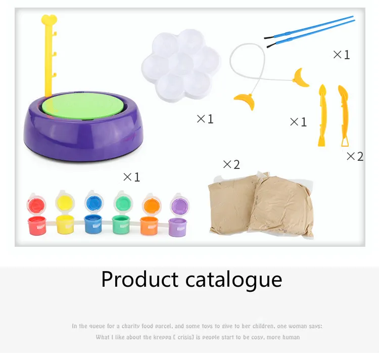 Мини DIY ручной работы керамическая гончарная машина керамические колеса дети Искусство ремесло образовательные подарочные игрушки для детей