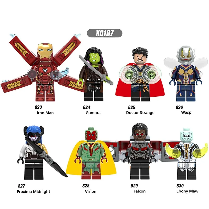

Single Sale LegoINGlys Super Heroes Infinity War Figures Iron Man Gamora Doctor Strange Wasp Building Blocks Children Gift Toys