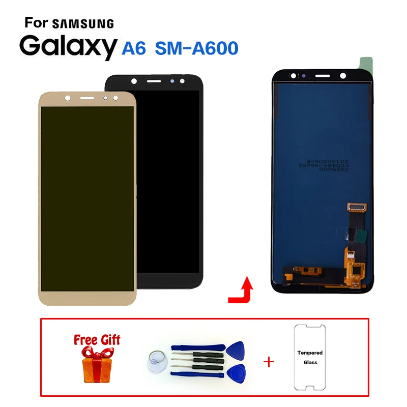 TFT для samsung Galaxy A6 A600 SM A600F Дисплей ЖК дисплей Экран Замена A600FN A600G модуль экрана