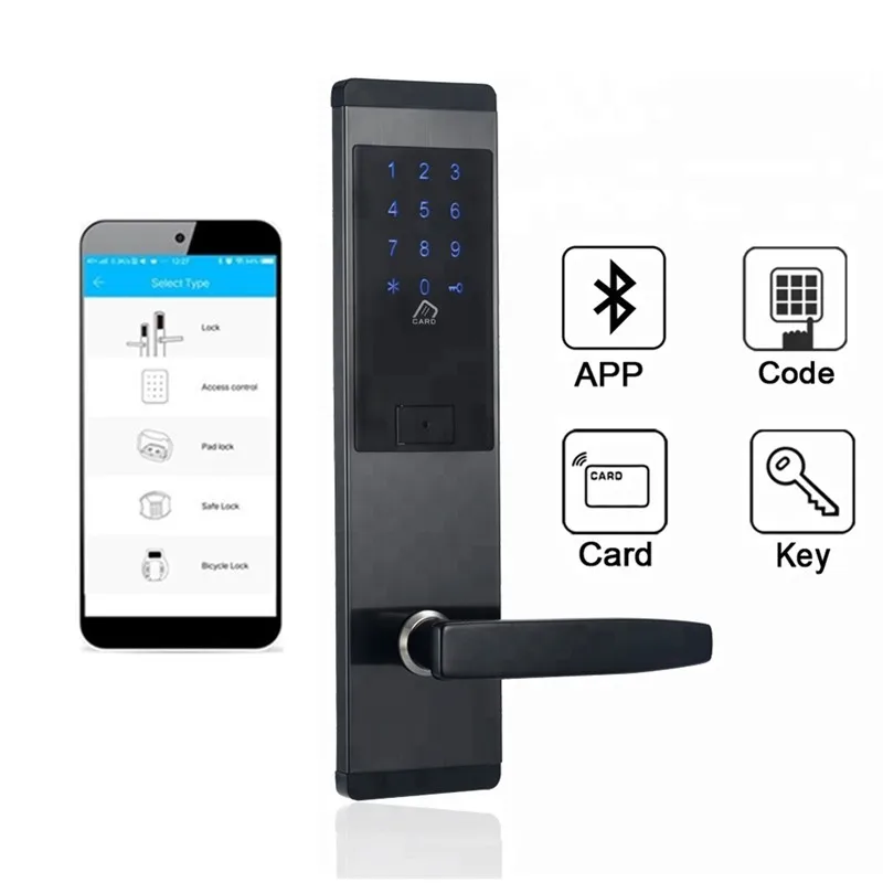 

2019 Newest Mechanical Keys Password APP Unlock security lock Smart Bluetooth Pad Lock