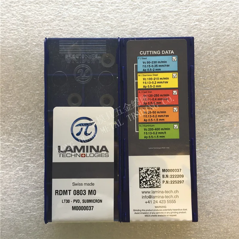 

Free Shipping RDMT0803MO LT30 Original Lamina CNC Blade Carbide Inserts Milling Inserts Lathe Tools 10Pcs/Lot