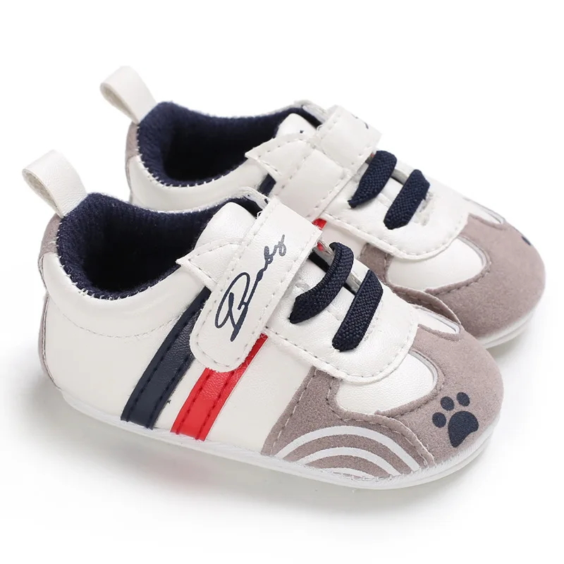 

Spring and Autumn Four Seasons 0-12 Months Baby Shoes Rubber Bottom Antiskid Magic Stick Multi-color Baby Walking Shoes