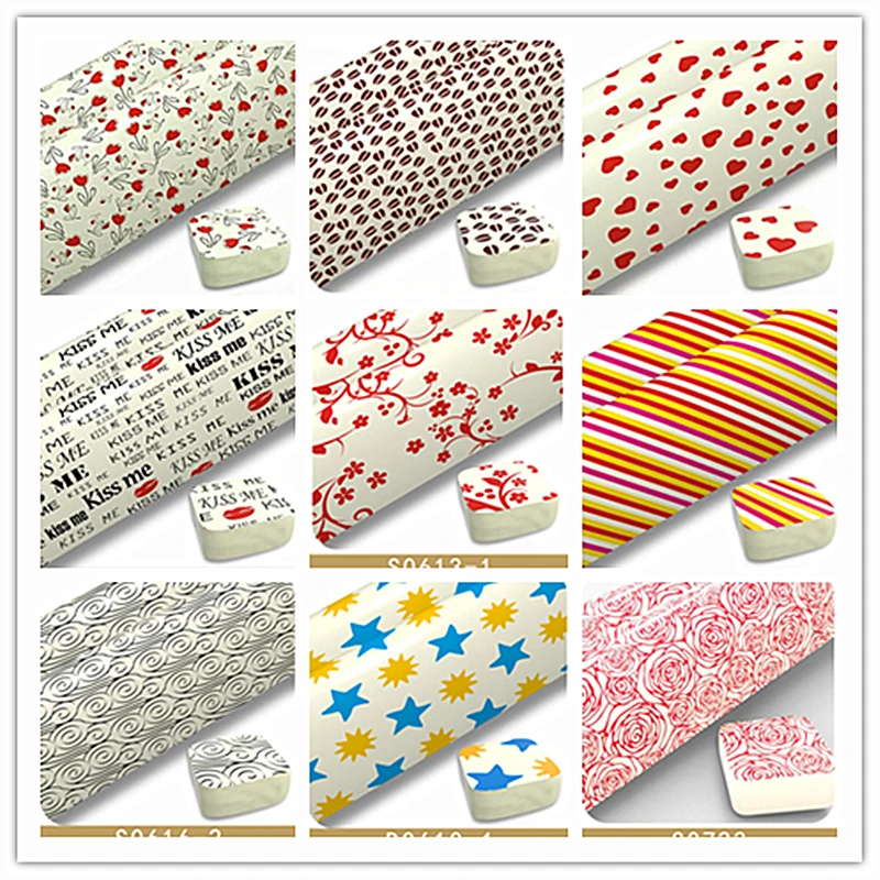 10PCS Chocolate Transfer Paper Cake Decoration Cake Side Baking Transfer  Paper Full Version Chocolate