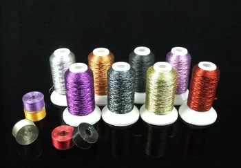 

Simthread Metallic Embroidery Thread High Quality Halloween Colors For Brother/Babylock/Janome/Singer/Pfaff/Husqvaran/Bernina