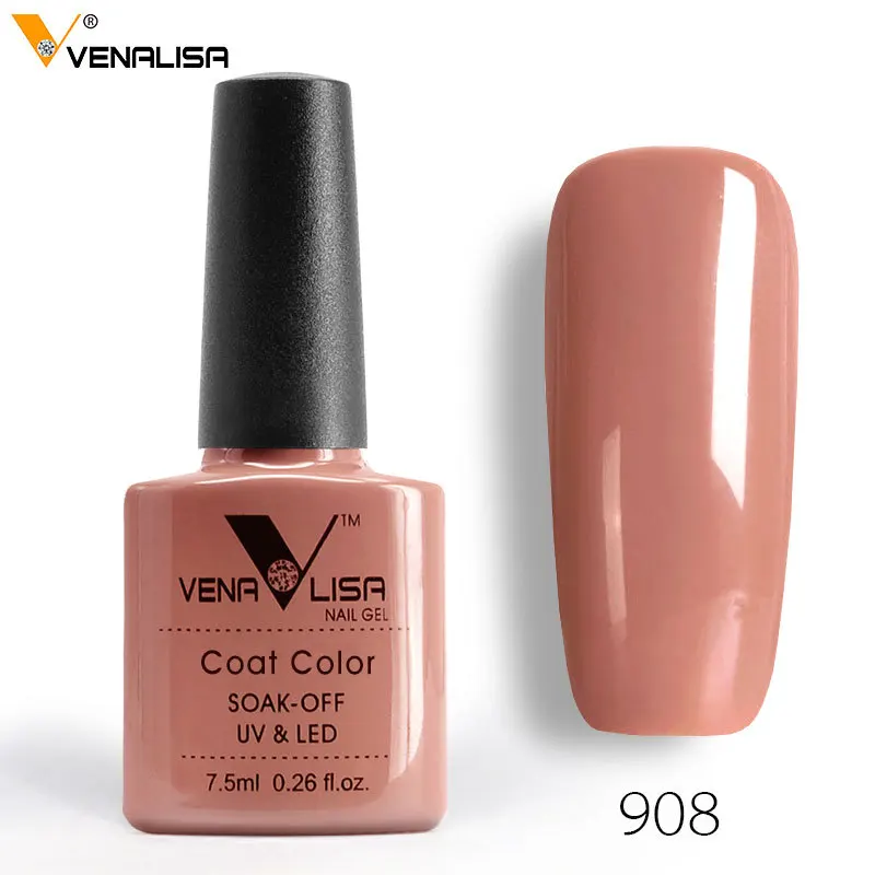 Venalisa Мода Bling 7,5 мл замачиваемый УФ гель лак для ногтей косметика для дизайна ногтей маникюр ногтей гель лак Shellak лак для ногтей - Цвет: 908