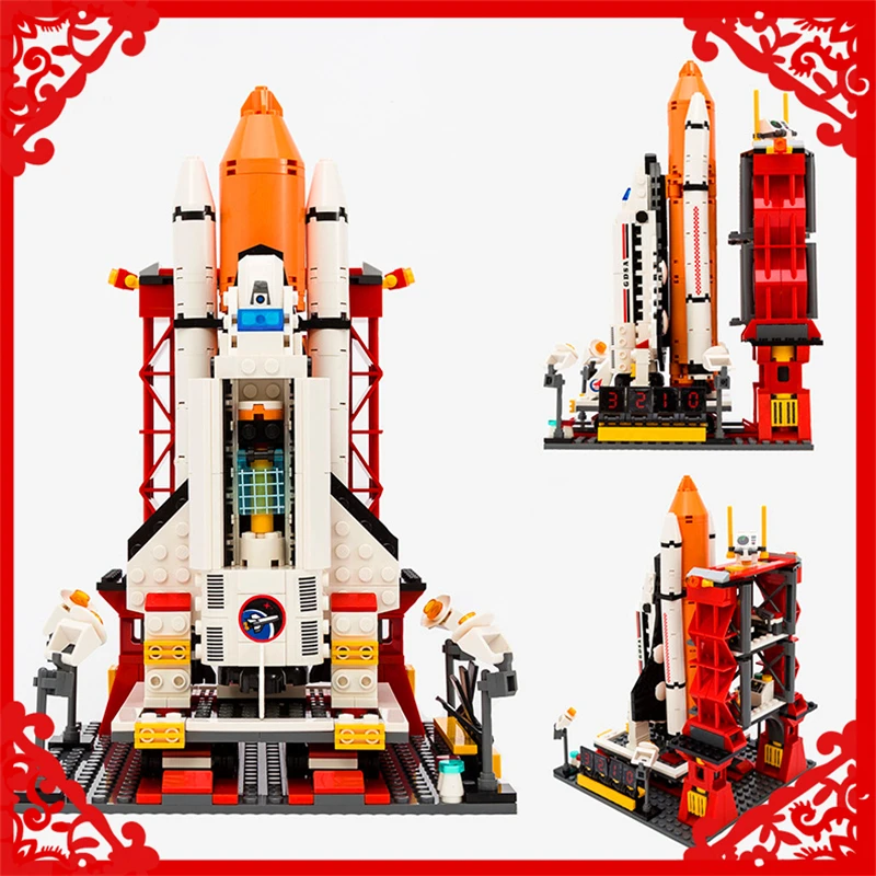 

GUDI 8815 City Spaceport Space Shuttle 679Pcs Bricks Building Blocks DIY Figure Toy Gifts For Children Compatible Legoe