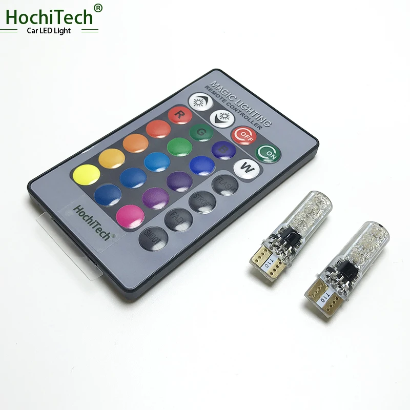 For mitsubishi asx pajero outlander Canbus LED RGB 16 kinds of color T10 Bulbs LEDs Clearance Lights with Remote For mitsubishi asx pajero outlander Canbus LED RGB 16 kinds of color T10 Bulbs LEDs Clearance Lights with Remote