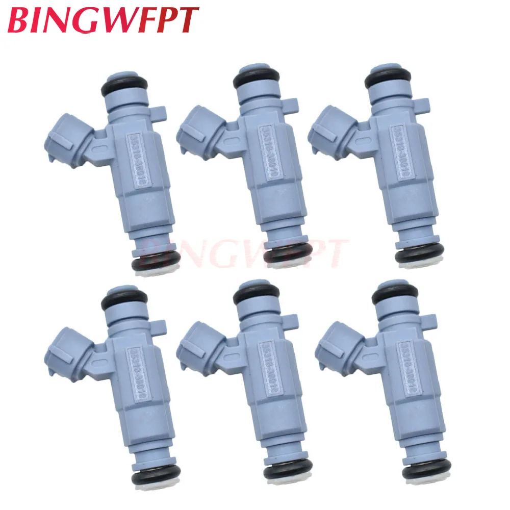 6PCS Fuel Injectors for Hyundai Santa Fe XG350 Kia Amanti Optima Sonata