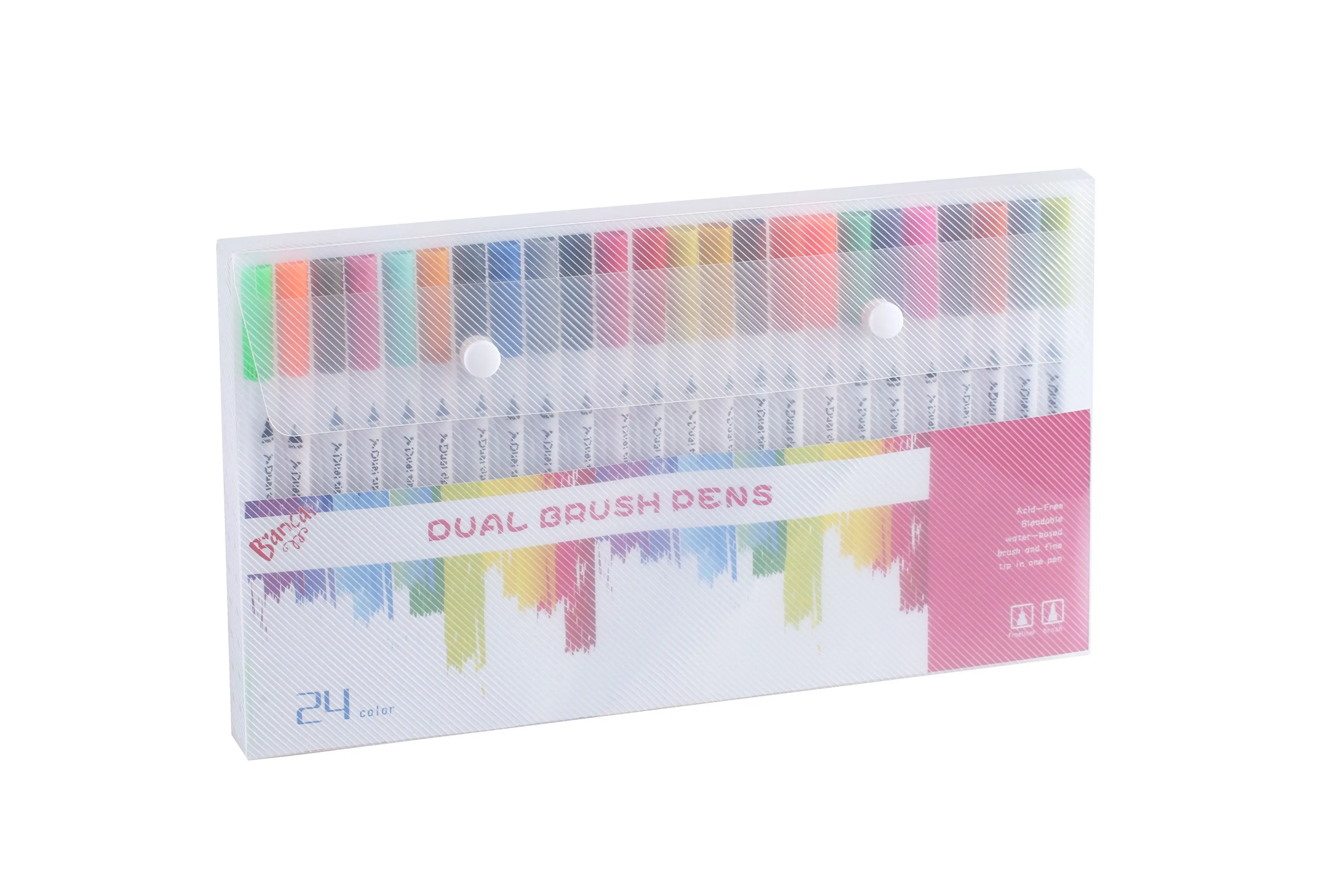 

Painting Brush Pen Coloring Student Book Water Pen Calligraphy Pen Set Art Marker Supplies Watercolor Dual Tip Brush Pen