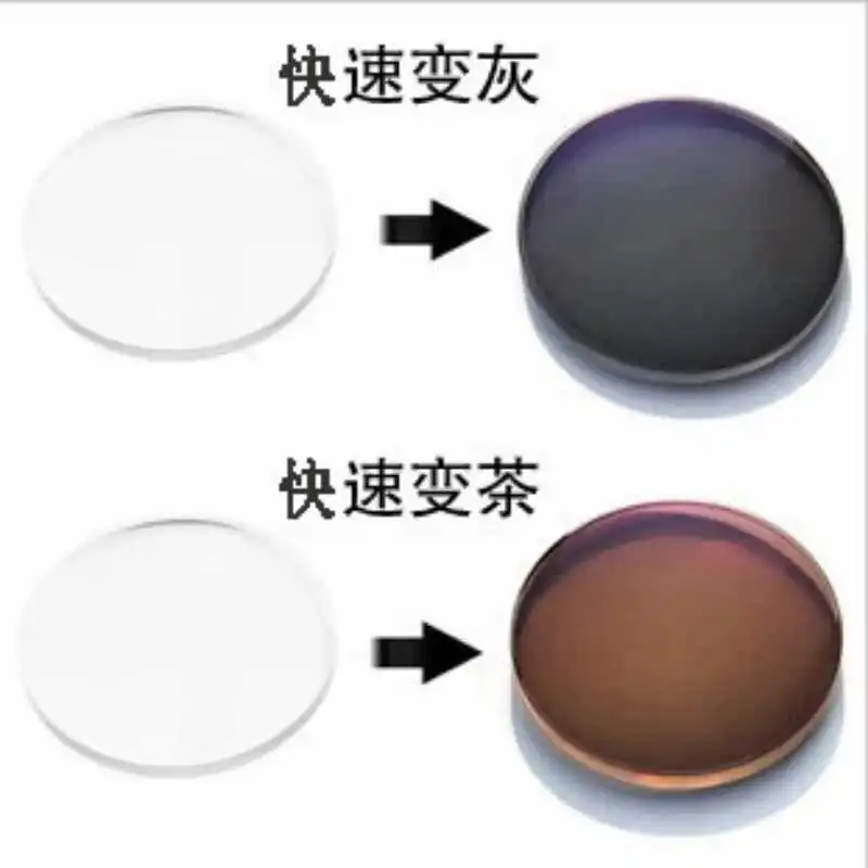 Prescription lenses Resin Hyperopia Myopia Antireflective Radiation Lens Photochromic Lenses Optical lenses 1.56 1.61 1.67