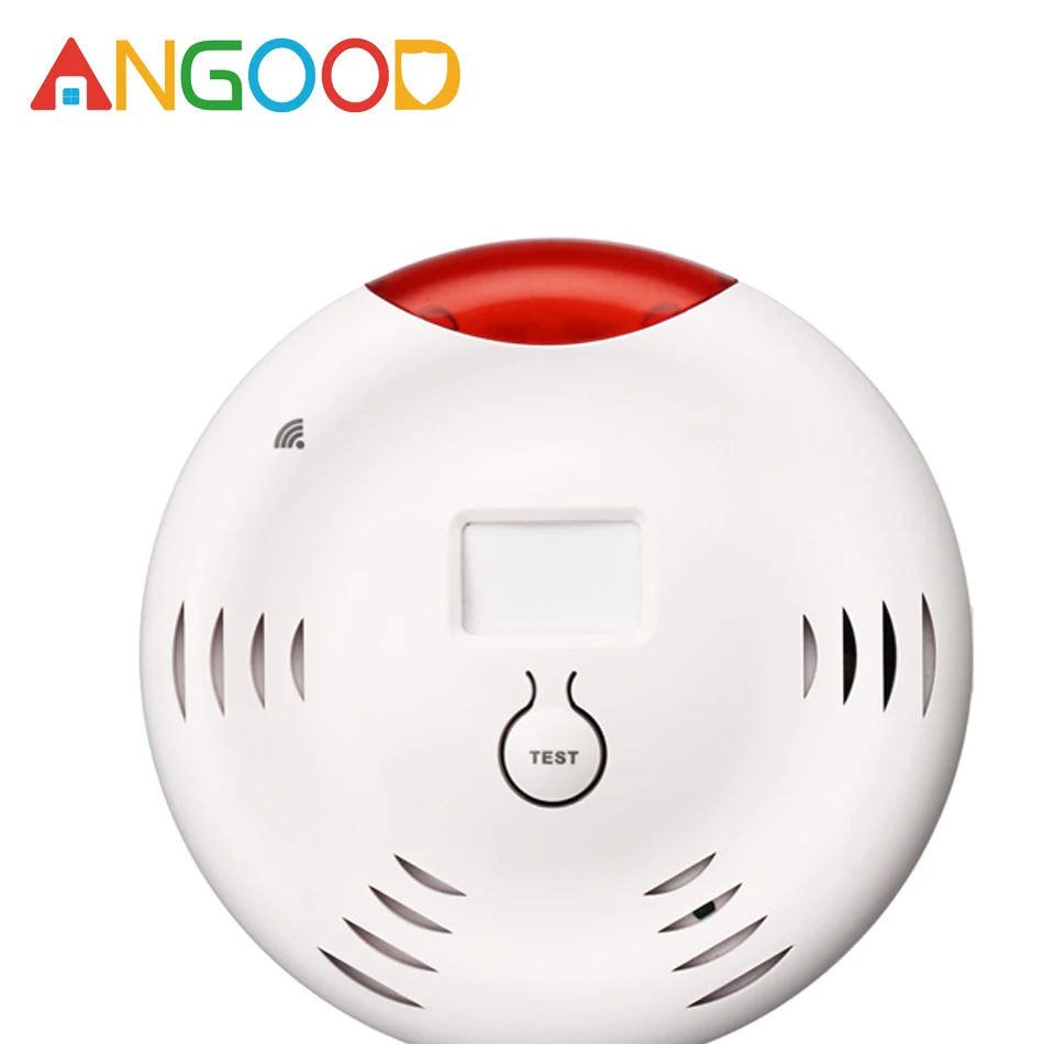 

ANGOOD 2.4G Wifi Wireless Combustible Gas Detector Sensor Security Alarm System Support for Tuya Smart Home App Remote Control