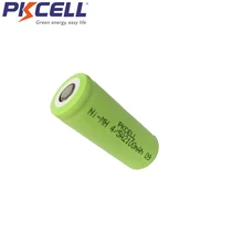 1000 шт 4/5A 1,2 V перезаряжаемая батарея 2100mah 17430 17400 4/5 A Ni-MH nimh ячейка в плоской верхней части не PCM в промышленной ПВХ упаковке