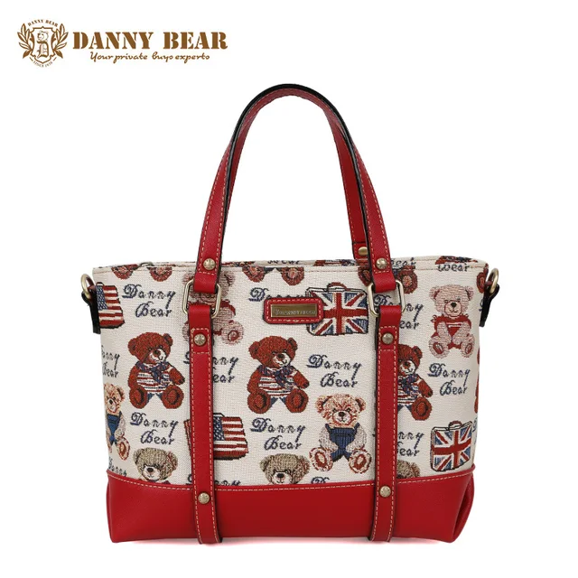 Danny Bear Women Fashion Travel Handbag White Tote Bag For High Danny Bear Women Fashion Travel Handbag White Tote Bag For High School S Female Vintage Shoulder