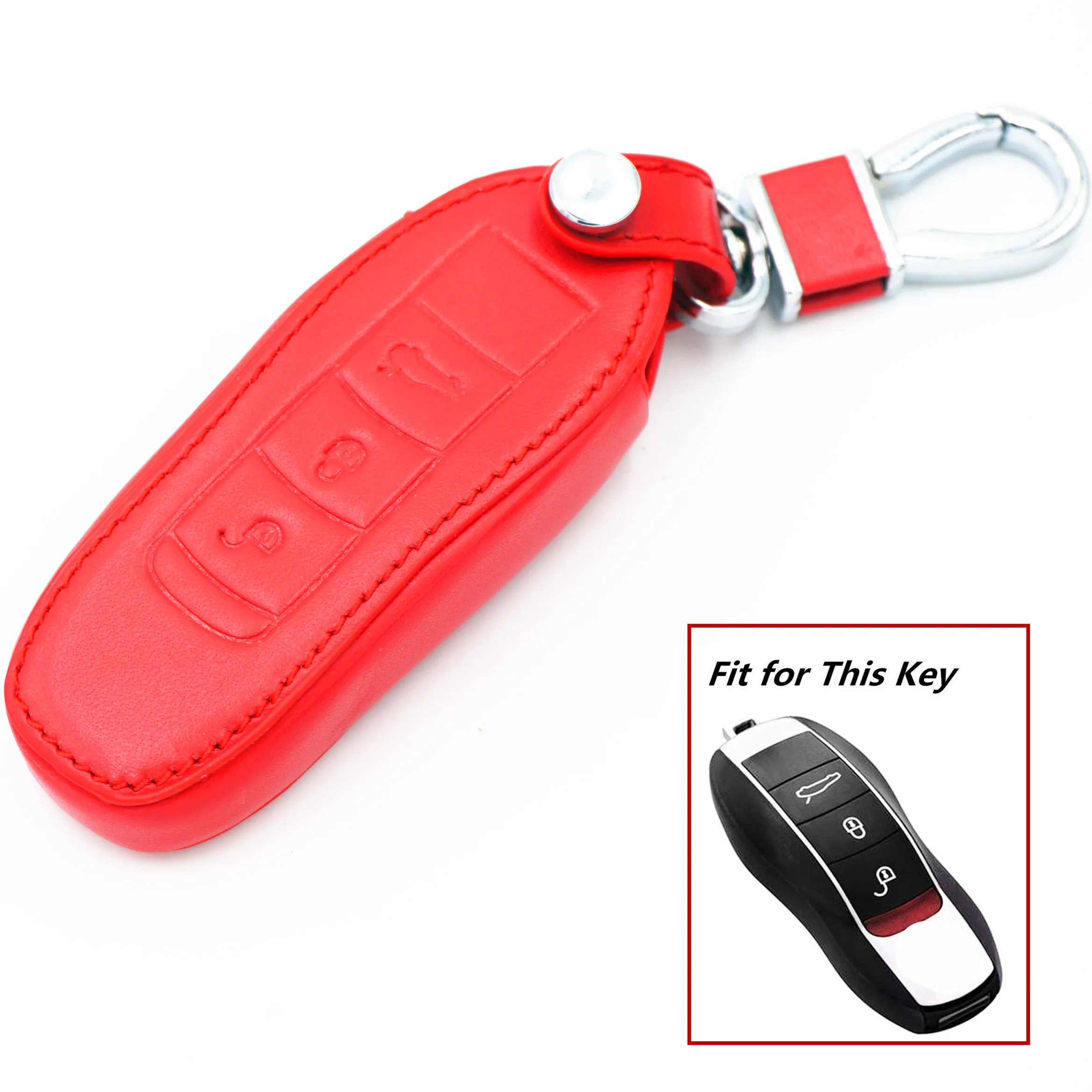 alloy leopard car key chain For Porsche Boxster Cayman Panamera Macan Cayenne