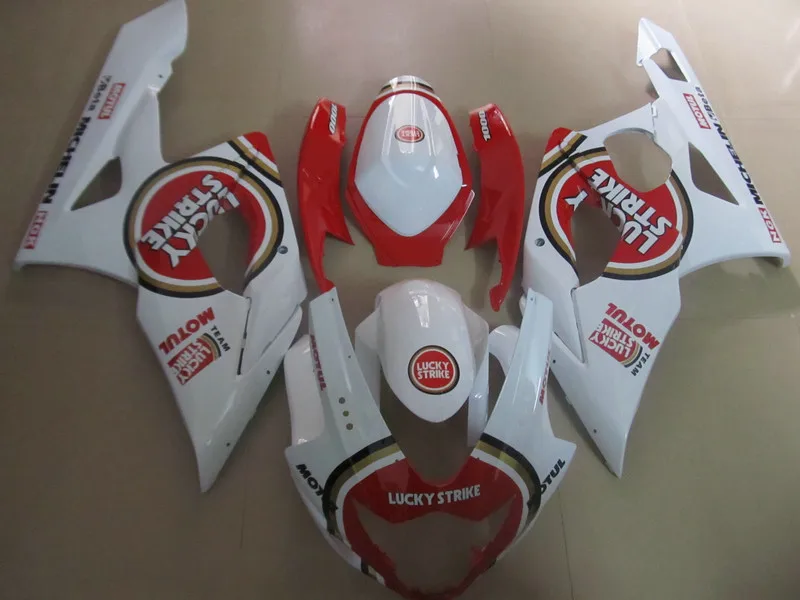 Набор обтекателей для Сузуки GSXR1000 K5 05 06 GSXR 1000 2005 2006 ABS белый горячий красный