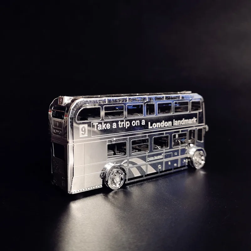 3d металлическая модель Лондонский ориентир автобус Пазлы игрушки Hk Nanyuan оригинальная сборка 2 листа коллекция украшение автомобиля