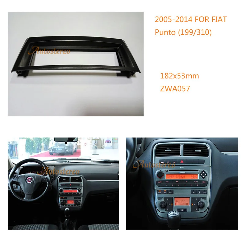 Автомобиль Радио Фризовая для Fiat Punto(199/310) 2005-, Linea(323) 2007-2011 Автомобильный DVD Рамки аудио Место адаптер тире отделкой Наборы