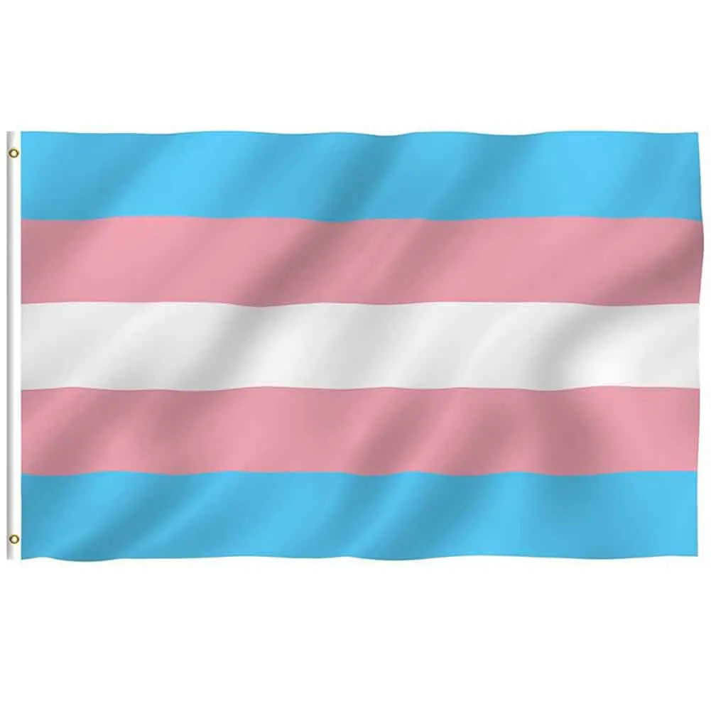 

2018 rainbow new transgender flag 90x150cm Polyester flag