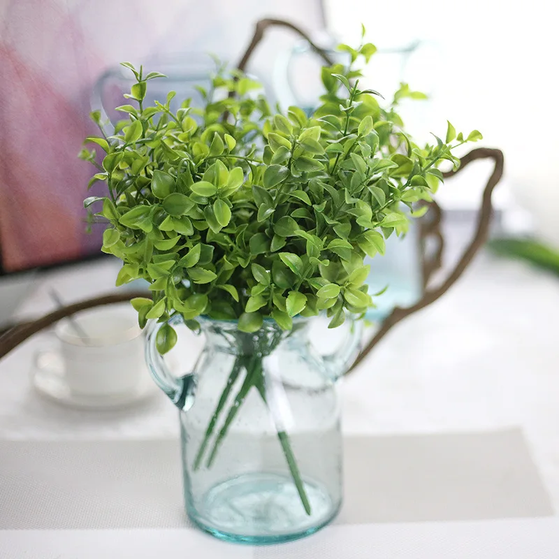 

6 fork eucalyptus leaves simulation flower Artificial flower plant simulation package plant wall decoration