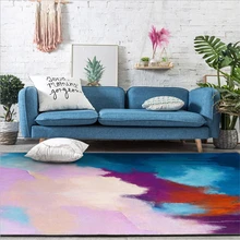 AOVOLL ковры для гостиной, абстрактное искусство, акварельный синий фиолетовый коврик, коврик для спальни, Рождественский коврик для гостиной, коврик для пола