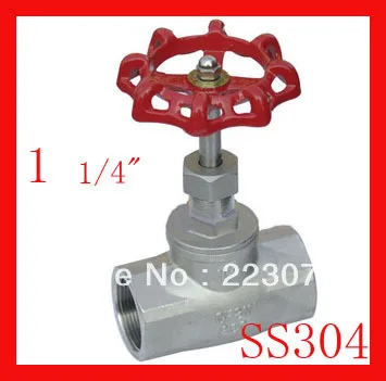 

Free shipping New arrival DN32 1 1/4" SS304 Stainless steel Female Globe Shutoff valve for water, oil and gas