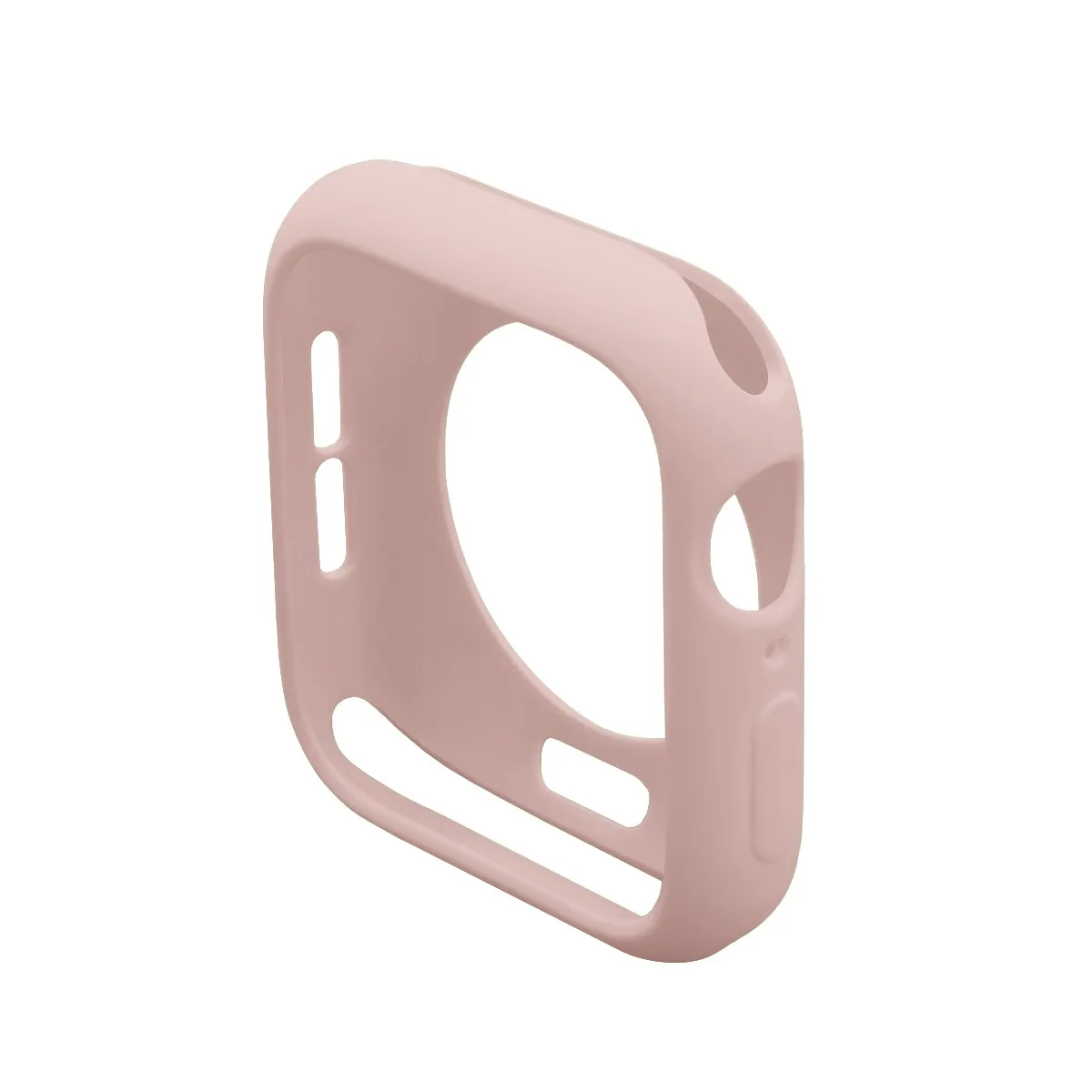 Чехол для часов Apple Watch iWatch, чехол 44 мм, 40 мм, серия 5, серия 4, Защитный Мягкий силиконовый чехол из ТПУ - Цвет: Розовый