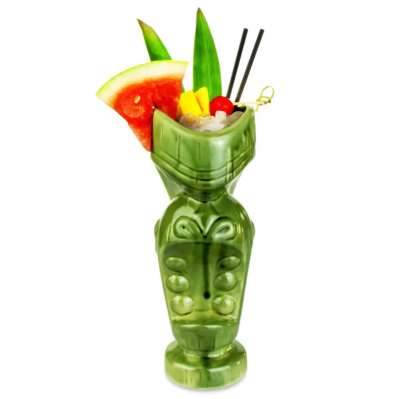 Tiki кружка для коктейля, кружка для пива, вина, керамическая кружка Tiki, кружки для творчества, креативные Гавайские кружки, 650 мл