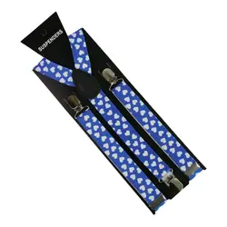 HUOBAO мужчины/женщины подтяжки для одежды Bowtie Set Clip-on эластичный y-образный Регулируемый Красный пледы печати Подтяжки Bowtie Set