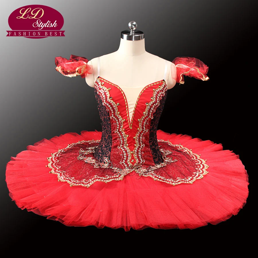 Ballet tutu black+red LD0014 04