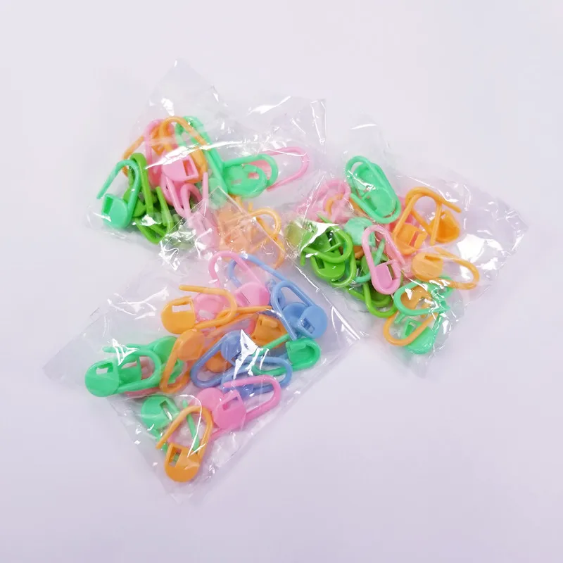 

New 100Pcs/set Plastic Knitting Crochet Locking Stitch Markers Crochet Latch Knitting Tools Needle Clip Hook Sewing Tool