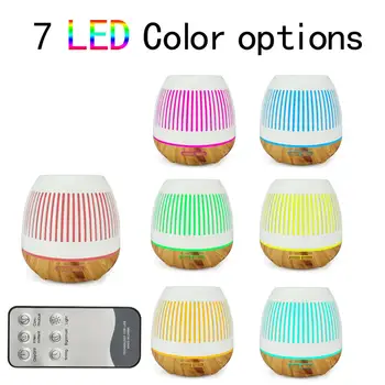 

400ml Air Humidifier Timing Ultrasonic Remote Control Aromatherapy Aroma Diffuser Air Humidifier w/Lamp cool Mist Maker for Home
