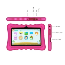 Yuntab 7 “Android 4.4 pantalla táctil Tablet PC niño carga Iwawa kid software con 3d-game Directa, tableta educativa para niños (rose red)