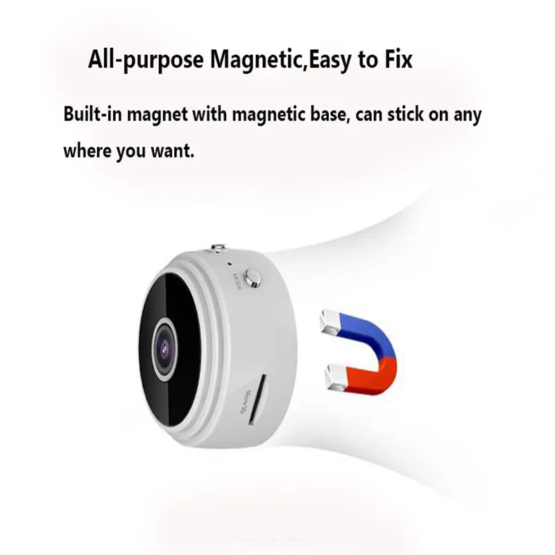 Миниатюрная IP камера A9 Wi Fi P2P Full HD 1080P автомобильная ИК ночного видения микро