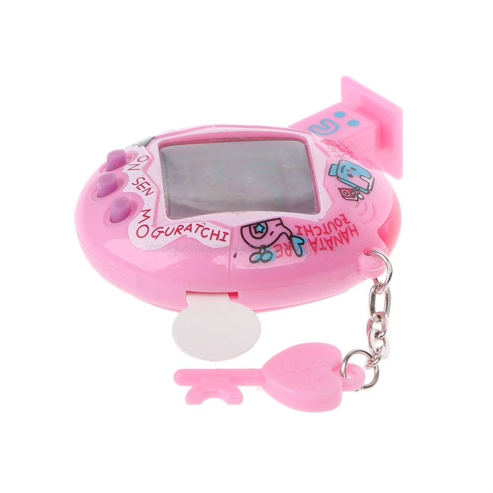 LCD Cyber Virtual Digital Pet font b Electronic b font Game Machine With Zipper Neck Lanyard