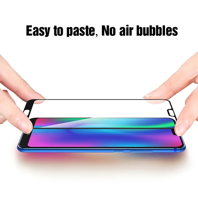 Nicotd 9D For Huawei Honor 8C Tempered Glass Film For Honor 10 8X Full Cover Screen Protector For Huawei Y9 2019 P20 lite pro  (3)