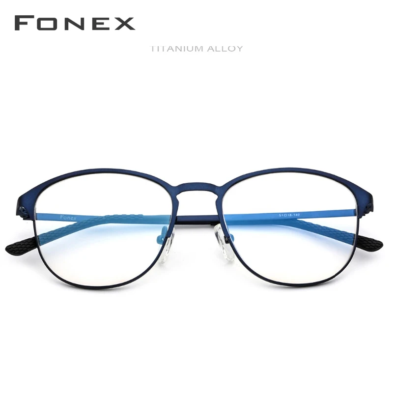 Ceny FONEX okulary z lekkiego stopu rama mężczyźni marka projektant okulary korekcyjne pełne oprawki do okularów korekcyjnych okulary 10012