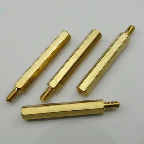 Латунные проставки M2.5x(3 4 5 6 7 8 9 10 11 12 мм) винты шестигранные медные колонны