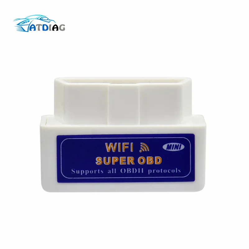 White Mini Elm327 Obdii Wifi Car Auto Diagnostic Tool For Ios/android