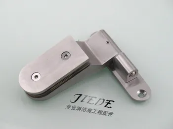 

304 stainless steel glass door clip bathroom shower room partition free glass hinge clip solid glass hinge