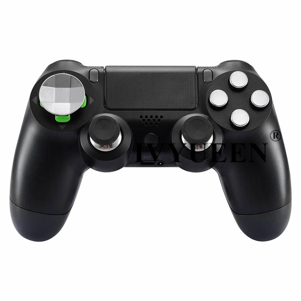 IVYUEEN магнитные металлические пуговицы в виде пуль для Dualshock 4 Playstation 4 PS4 Pro тонкий контроллер джойстики ручки аксессуары D-pad