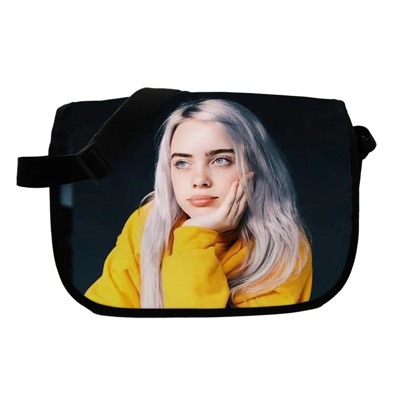 

Billie Eilish Messenger Bag Men Women Crossbody Handbag Boys Girls Travel Shoulder Bags Kids Small Flap Bag Cross Body Bags