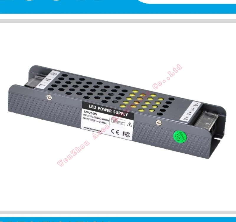 

12v Power Supply AC220v To DC12V / DC24V 250W LED power supply 24v smps 21A /10A 250w 12v cctv switch power supply without fan
