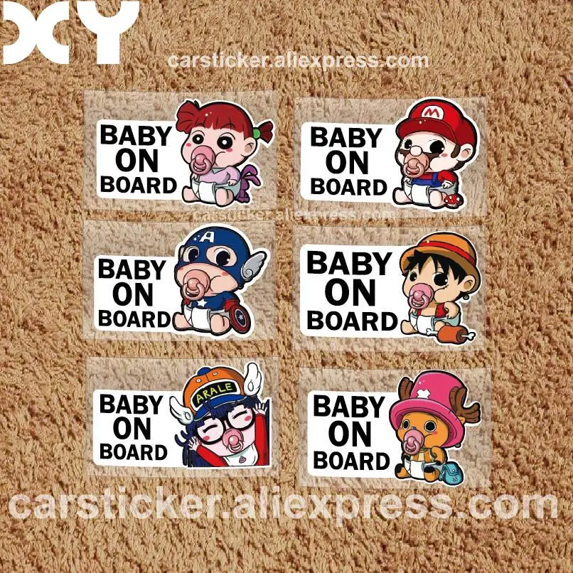 XY Superheroes Baby On Board Car-Styling Reflective Car Stickers/Decals \ XY Superheroes Baby On Board Car-Styling Reflective Car Stickers/Decals \