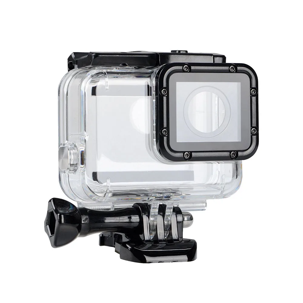 

Kaliou Dustproof Waterproof Protective Protection Housing Case for GoPros 5 with Screw Buckle Base Removable Lens Cover