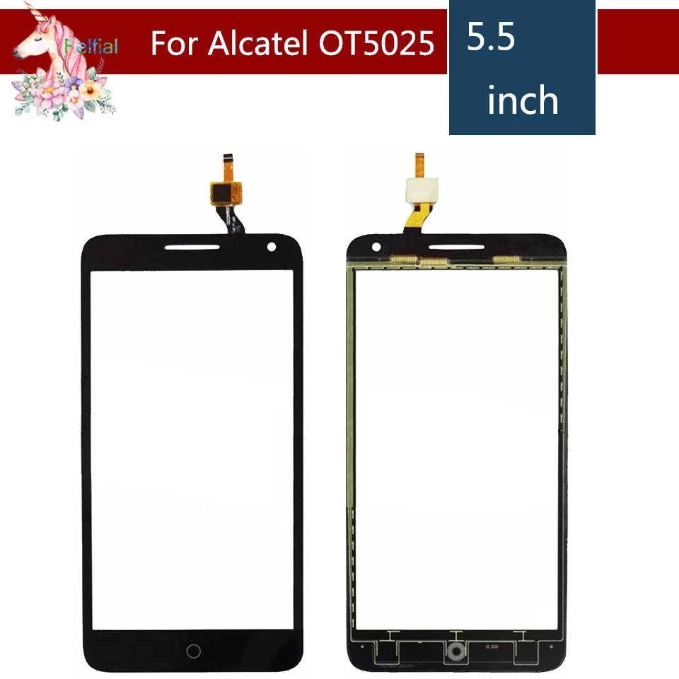 10 шт./лот для Alcatel One Touch Pop 3 5 OT5025 5025D 5025 сенсорный экран дигитайзер Датчик Внешний
