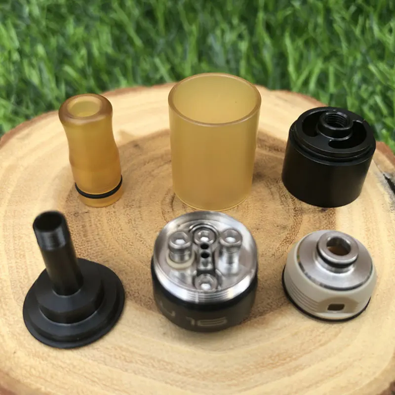 Dvarw MTL Стиль Мини 316SS PEI Нижняя система воздушного потока Dual Post Build Deck16mm RTA Rebuildable Tank