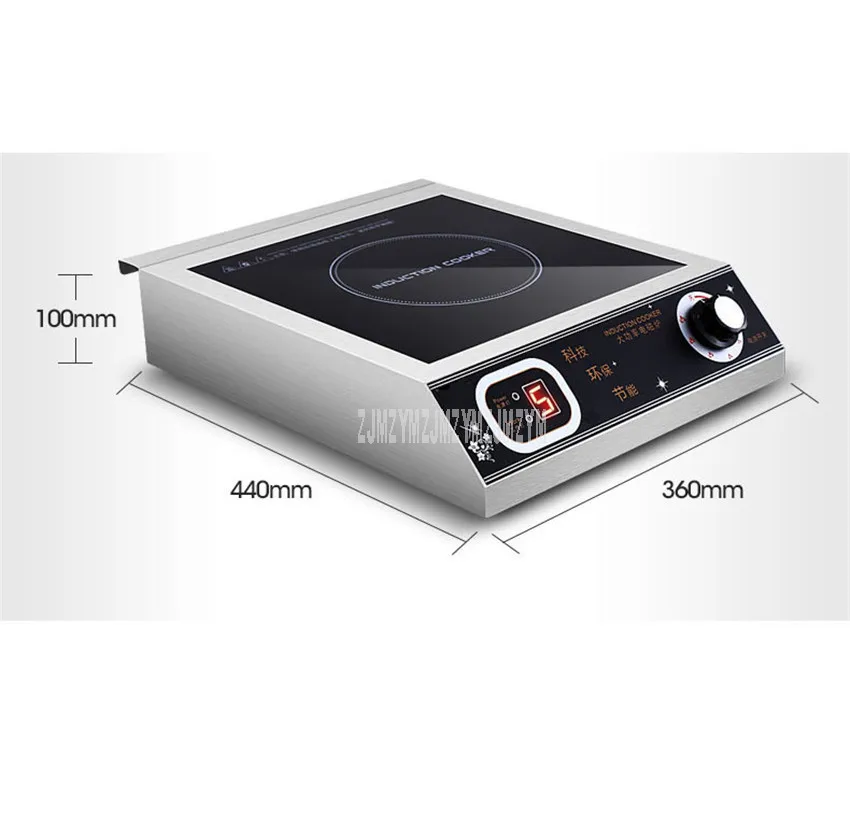 3500W High Power Commercial Electric Induction Cooker Stir-frying Electric Oven Plate Cooker Black Crystal Panel Cooktop SY3501